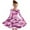 Purple, variant on Odeerbi Kids Girls Long Sleeve Ballet Skater Dress Camouflage Printed Elastic Twirly A-line Dress School Recital Round Neck Dress Kids Girls Clothes