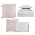 thumbnail image 2 of Truly Soft Everyday Hotel Border Blush 7 Piece Full/Queen Microfiber Duvet Set, 2 of 5