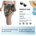thumbnail image 4 of Wukai Golden Glitter Butterflies Women’s Short Sarongs Beach Wrap Bikini Bottom Short Skirt Chiffon Scarf for Swimwear, 4 of 4