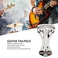 thumbnail image 3 of Guitar Tailpiece, Zinc Alloy Metal Glossy Appearance Guitar String Tailpiece  For 6 String Resonator Guitars, 3 of 8