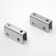thumbnail image 2 of Stainless Steel Glass Clamp, 4 Pieces Glass Shelf Bracket, Glass Railing Clamp, 8-12MM Mirror Bracket, Wall Mirror Fixing, for Balustrade Stair Handr, 2 of 4