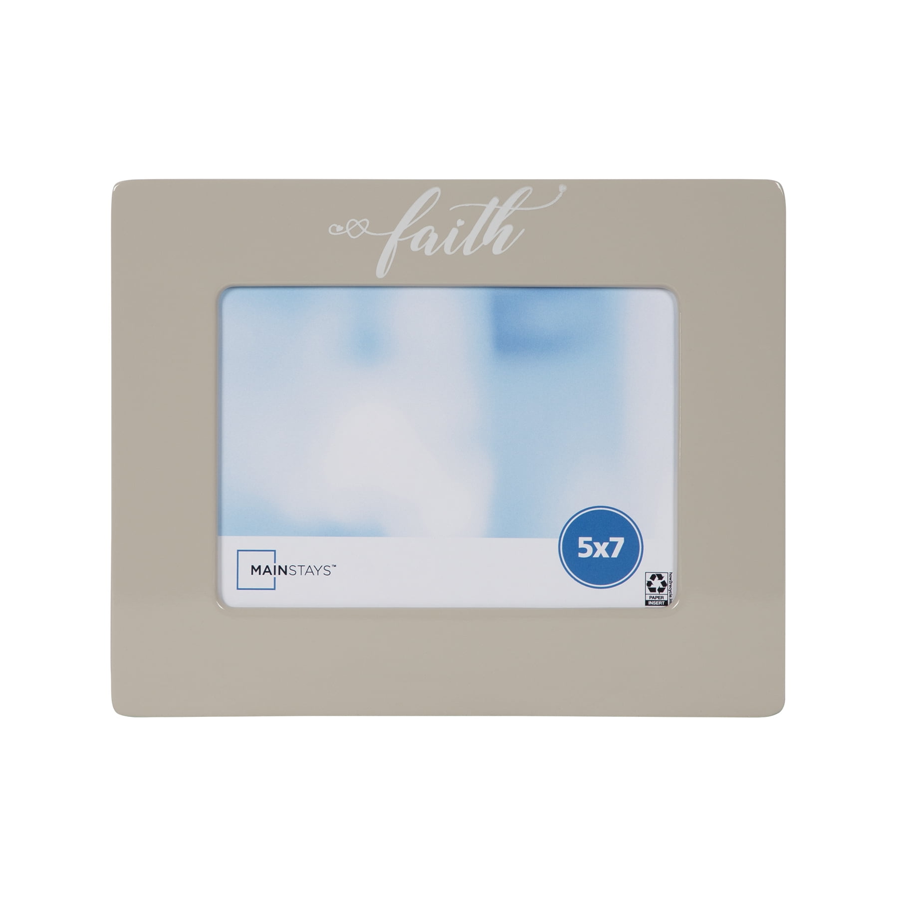 Mainstays 5x7 Blessed Faith Expression Tabletop Picture Frames, Set of 2