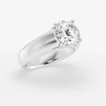 thumbnail image 2 of Ariana Jewel 14K White Gold Plated Rings or Her - Lab Created Round Cut 2.1 Ct Diamond Rings - Solitaire Wedding Diamond Rings for Women's - Birthday Gift for Wife - Anniversary Gifts for Women's, 2 of 2