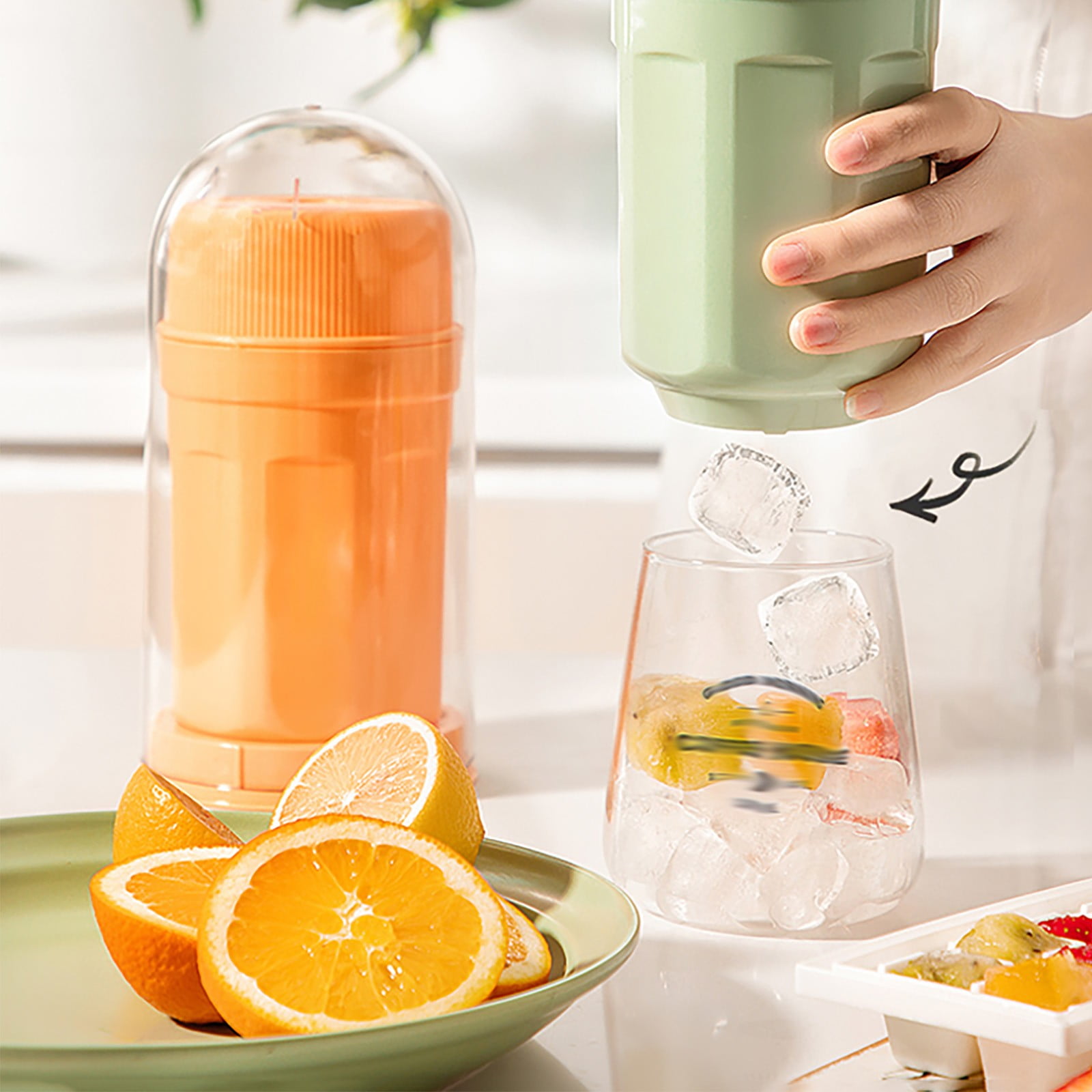 Twisting Ice Le Rotating Ice Grid Ice Block M Old Household Food Grade Ice Maker With Lid Ice Storage Box Lazy Ice Maker High-quality