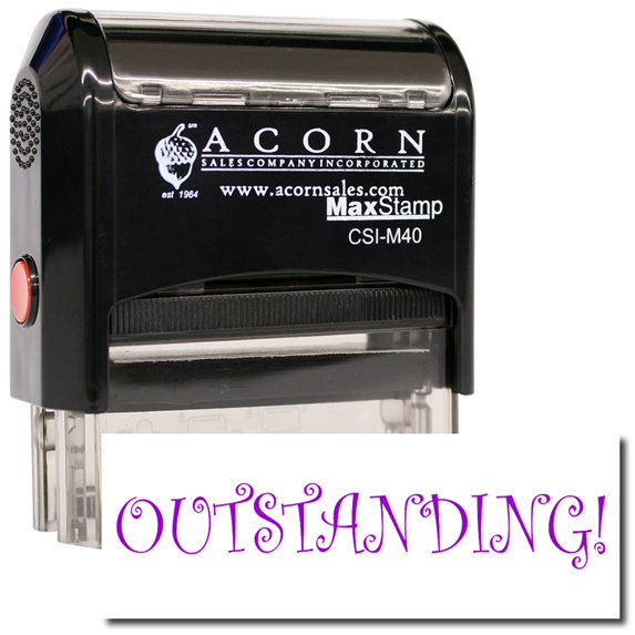 Large Self-Inking Outstanding Stamp