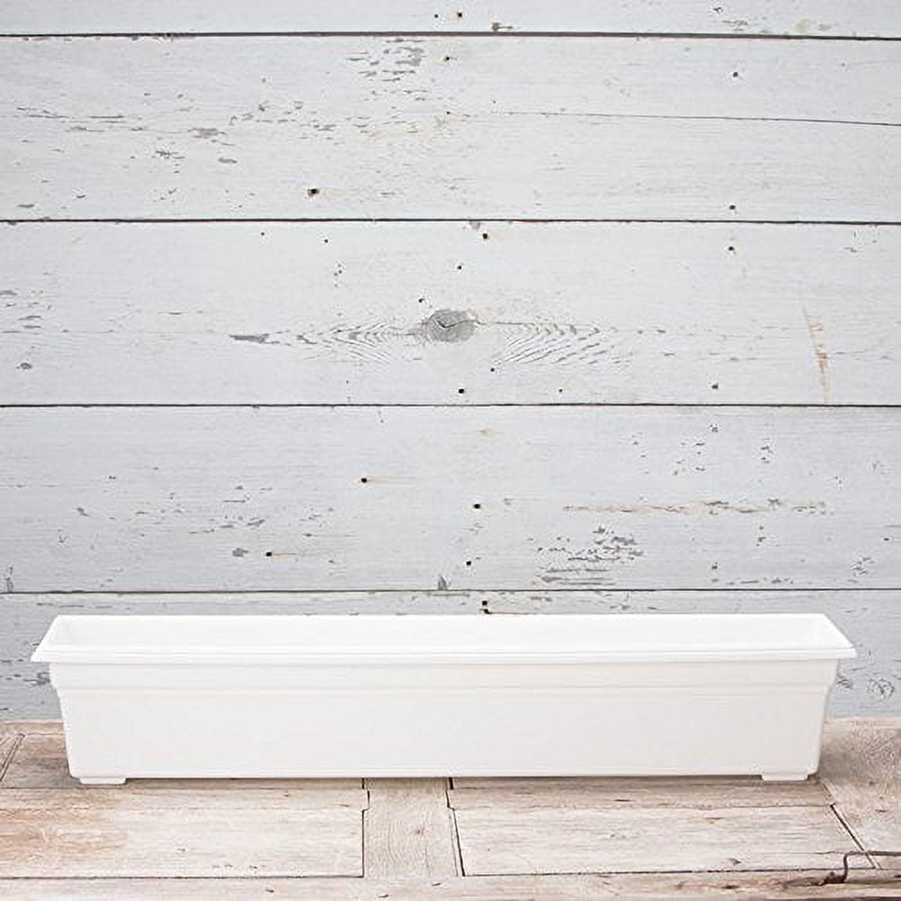 Root & Vessel Countryside Flower Box, White, 36"