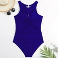 thumbnail image 3 of Generic One Piece Swimsuit for Women Stretch Slim Tummy Control Bathing Suit Twist Front Cutout Modest Swimwear, 3 of 3