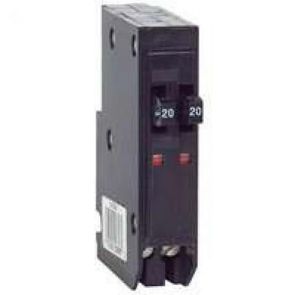 Square D QO 20A/20A Single-Pole Standard Trip Tandem Circuit Breaker QOT2020CP