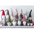 thumbnail image 5 of Gnomo navideño hecho a mano de Tomte sueco, adornos de decoración de elfo navideño, regalos para el día de agradecimiento, gnomos suecos Tomte de 16 pulgadas (gris) Rojo Verde RV011031-01449SDJ, 5 of 5