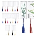 thumbnail image 3 of 20pcs Acrylic Tassel Bookmark Rectangular Blank Decoration DIY Bookmark DIY Mini Transparent Bookmarker for Book Cloth Decoration Student, 3 of 9