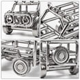 thumbnail image 5 of Handmade Metal Antique Vintage Car Model Home Decor Decoration Ornaments Vehicle, 5 of 6