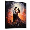 thumbnail image 2 of Designart "love Dance Of Wedding Couple II" Romantic Landscape Floater Framed Canvas Print, 2 of 7