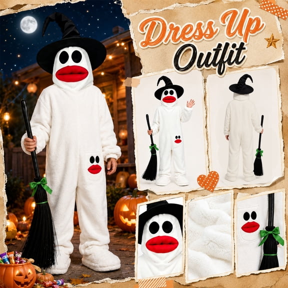 Silly Onesie Funny Big Mouth Monster Onesie Polar Fleece Hooded One Piece Pajamas Soft Plush Loungewear without Shoes, Red S