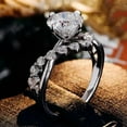 thumbnail image 2 of solitaire jewels 1CT Round Moissanite Twisted shank Engagement Ring For Women, 18K White Gold, 2 of 7