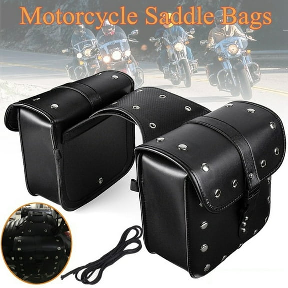 Walbest 2Pcs Universal Waterproof Motorcycle Saddle Bag Pannier Side Storage Luggage