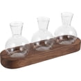 thumbnail image 4 of WASHWEPE Desk Glass Planter Glass Terrarium Elegant Design 3 Vases 9.43X4.52X2.75in, 4 of 8