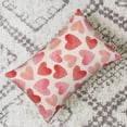 thumbnail image 4 of Valentine''s Day Pillow Covers 12x20 Set of 2, Watercolor Red Pink Hearts Throw Pillows Linen Anniversary Wedding Cushion Case Valentine''s Day Decorations for Home Sofa Couch Outdoor, 4 of 6