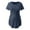 Navy Blue, variant on zttd womens maternity irregular soild hem tee shirt casual short sleeve crew neck basic nursed t shirt top breastfeeding blouse