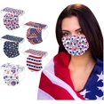 thumbnail image 1 of HUGFEGWE 50Pcs Patriotic Disposable Adults Face Masks,3 Ply Protective Disposable Face Masks with 4th of July Independence Day Designs (Independence Day D) CJB91-40814, 1 of 7