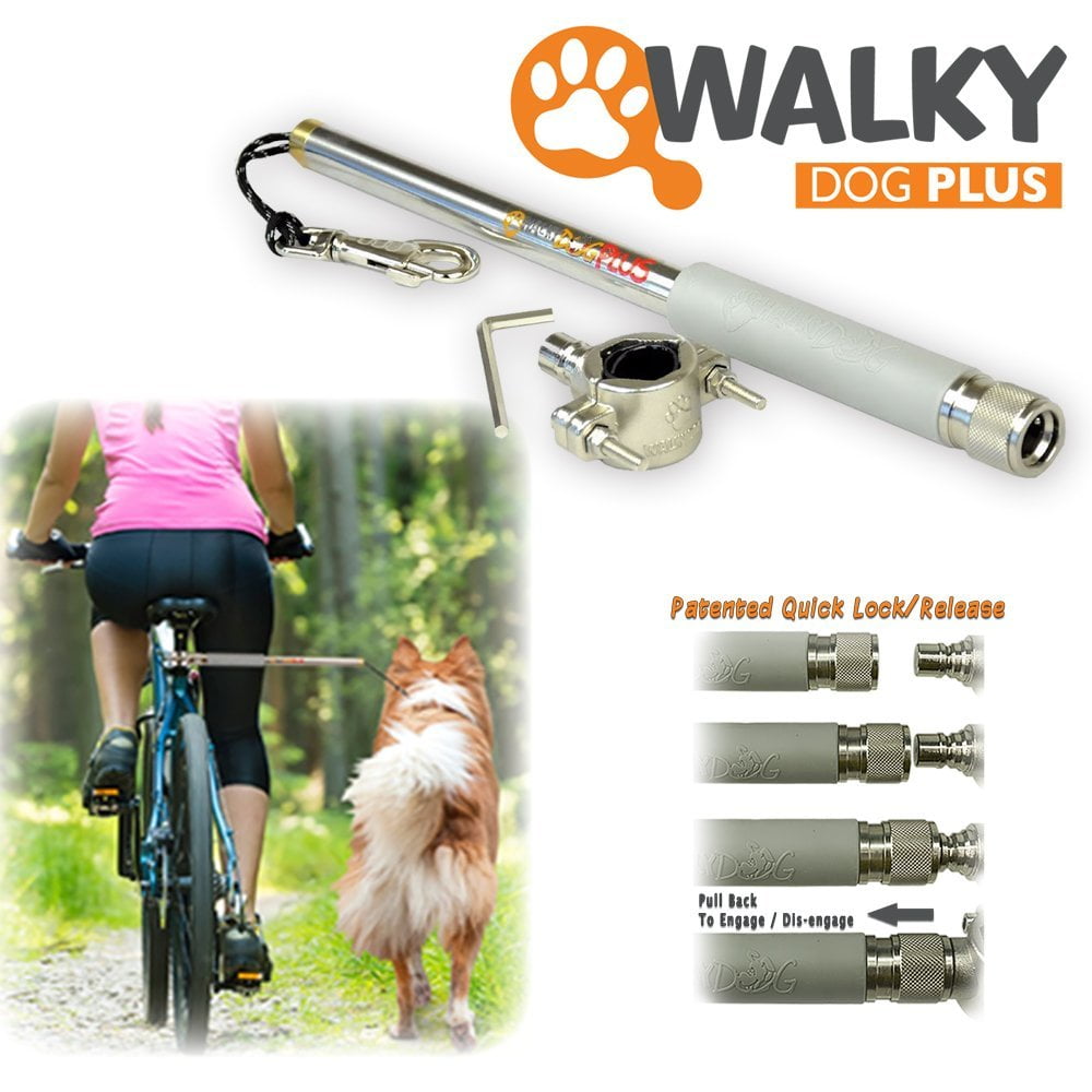 and Outdoor Safe with Pets Dog Bike Leash for Exercising Training Jogging Cycling,Simple Installation,Removal Hand Free HUImiai Retractable Bicycle Dog Leash 