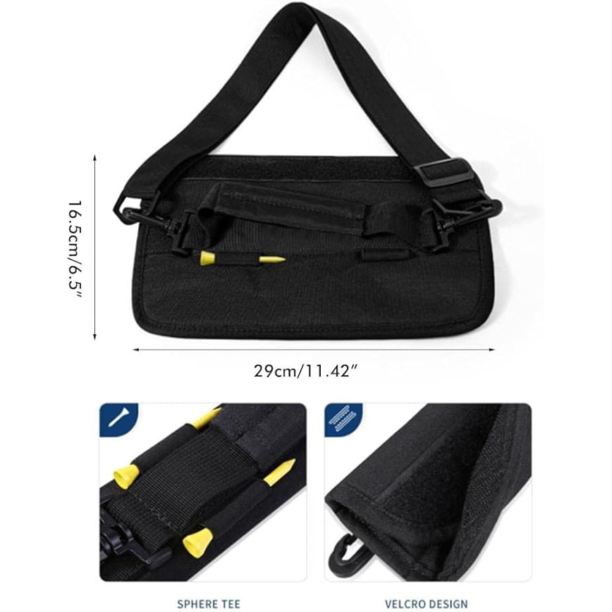 Mini Golf Club Bag Lightweight Portable for 5 Clubs, Adjustable Shoulder Strap, Compact Golf Accessories for Men Women