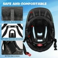 thumbnail image 3 of Kids Full Face Helmet Red White Detachable Design Convertible For Outdoor Sports, 3 of 7