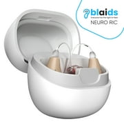BlaidsX Neuro Rechargeable RIC Hearing Aids | Fully Programmable (250-8K Hz) 48 DSP Channels | Mobile App & Hearing Test Included