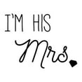 thumbnail image 2 of CAD DESIGNS 12x12 White Modern Wood Framed Museum Art Print Titled - Im His Mrs., 2 of 4