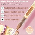 thumbnail image 4 of Binwennn Acrylic Paint Markers 24 Pastel Colors Soft Brush Tips Pens For Canvas Rock And Paper Leak Proof 1.8ml Stationery Pens Cute Folding Craft Table Stationery Cards And Envelopes Set Men, 4 of 6