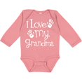 thumbnail image 3 of Inktastic I Love My Grandma Grandchild Gift Boys or Girls Long Sleeve Baby Bodysuit, 3 of 5