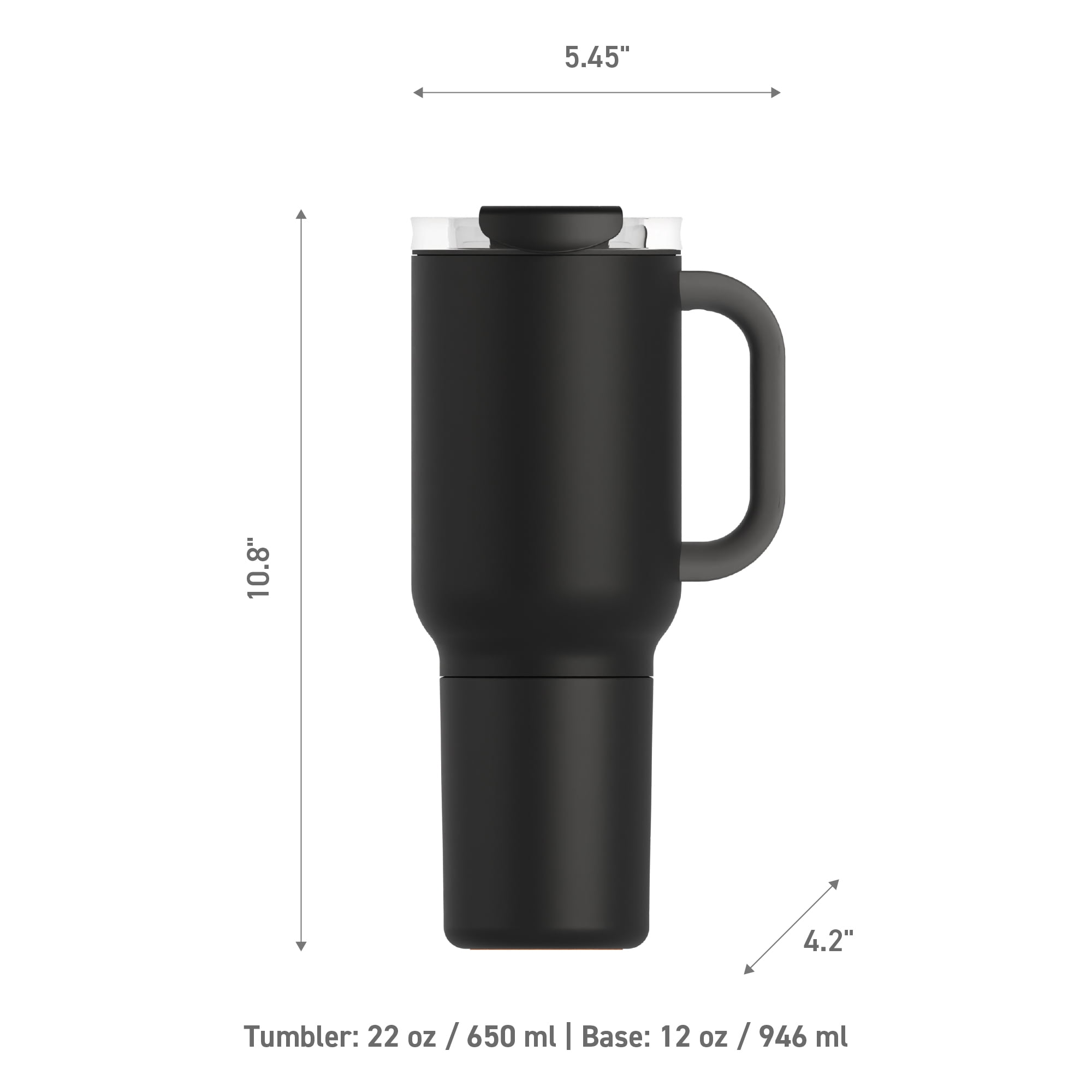 Asobu Duplex Puramic Multi Function 34oz Coffee and Beer Tumbler With Straw