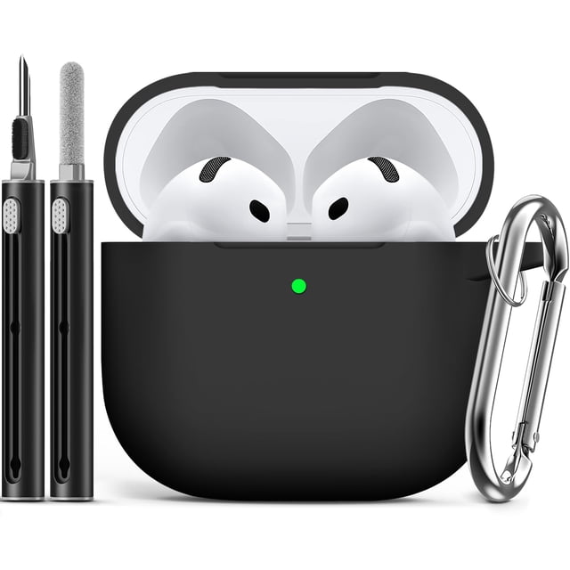 Funda de silicona Ljusmicker para AirPods 4 con kit de limpieza