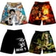 thumbnail image 2 of Pantalones cortos con estampado digital 3D de anime ONE Piece Monkey D Luffy Roronoa Zoro Ace Edward Newgate Kaidou, pantalones cortos casuales holgados para playa, 2 of 5