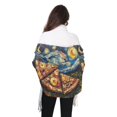 thumbnail image 4 of FORMRS Womens Scarf Winter Soft Long Big Warm Shawls Wrap Tassel Scarves, Starry Pizza, 4 of 9
