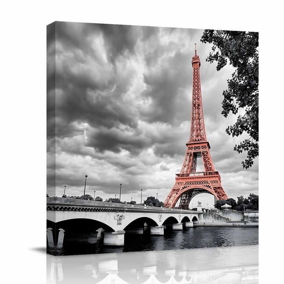 Canvas Wall Art, Retro Towers Framed Canvas Prints for Bathroom Desk, Vintage Building Botanical Small Gallery Wrapped Wall Decor for Home Office, Gifts, 8"x8" Ship Next Day