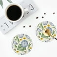 thumbnail image 5 of Disketp Vintage Utensils Funny Coasters,6 Pcs Leather Coasters With Holder, Perfect Housewarming Hostess Gifts,Protect Furniture From Water Marks Scratch And Damage, 5 of 9
