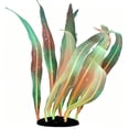 thumbnail image 2 of Soft Silicone Aquarium Plants Decoration Handmade Artificial Seaweed Ornament for Saltwater Freshwater Fish Tank with Base Realistic Safe, 2 of 7