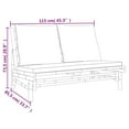 thumbnail image 4 of vidaXL 4 Piece Garden Lounge Set with Dark Grey Cushions Bamboo, 4 of 5