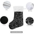 thumbnail image 2 of Coolnut Halloween Spider Christmas Stocking 2PCS, Large Fireplace Xmas Hanging Stockings with Plush Cuff for Family Holiday Party Decorations, 17.71"x 12.20", 2 of 7