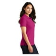 thumbnail image 3 of Port Authority Women's Core Classic Pique Polo Shirt Pink Azalea X-Small, 3 of 3
