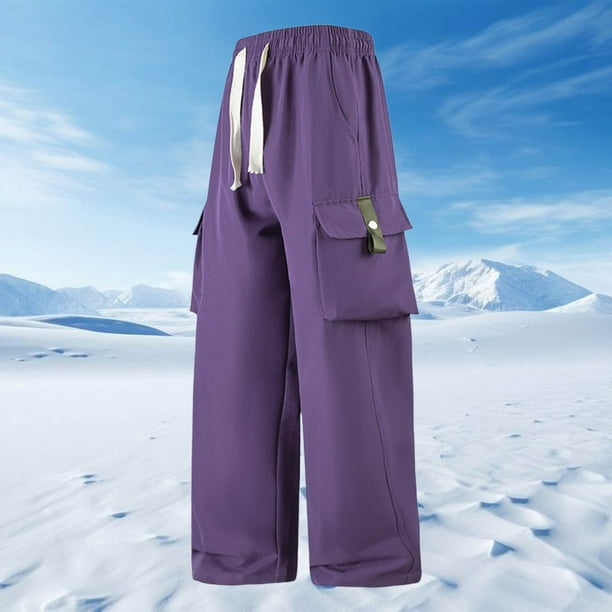 Ceisia Men's Gift Wide-Leg Capri Pants with Color-Block Cargo Pockets & Long Drawstrings - Street Style Casual Multi-Color