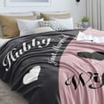 thumbnail image 2 of LHSHID Wedding Gifts for Couples Wife Anniversary Blanket Flannel Soft and Comfortable Anti static Bed Sofa Blanket 30x40in, 2 of 6