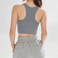 thumbnail image 2 of Qholemyo Racerback Workout Bras for Women High Support Seamless Push Up Sports Bras for Gym Running Full Coverage Crop Top, 2 of 6