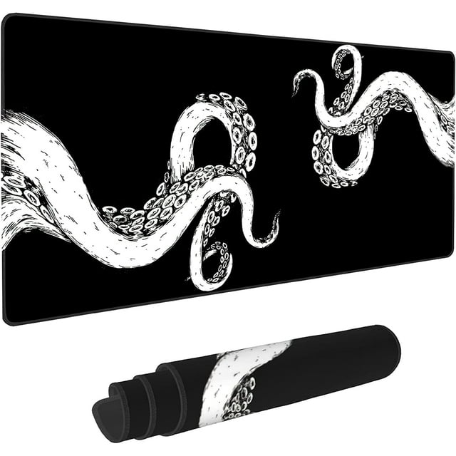 Desk Pad, Octopus Gaming Mouse Pad,Computer Desk Mat Keyboard with Non Slip Base for Home Office,Extended Large Size 31.5" X 15.7"