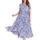 thumbnail image 1 of Vestido YESNO, casual, holgado, bohemio, floral, largo, largo, 2XL EJF, 1 of 6