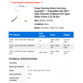 thumbnail image 2 of Power Steering Return Line Hose Assembly 1 - Compatible with 2003 - 2006 Chevrolet Trailblazer EXT Sport Utility 4-Door 5.3L V8 Gas - Autopart Premium, 2 of 2