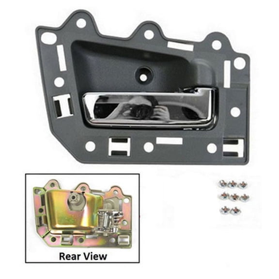 CF Advance Front Right Inside Door Handle BJ0006-NS For 05 Jeep Gray Chrome Bolt