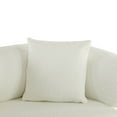 thumbnail image 6 of Christopher Knight Home Modern Minimalist 3-Seater Sofa, Rounded Arms, Solid Wood Frame, Beige, 6 of 8
