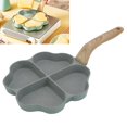 thumbnail image 3 of Nonstick Egg Frying Pan, Uniform Heating For Oil Free Cooking, Multifunctional Skillet, Easy To Clean, Wear  With Aluminum Alloy And Phenolic Plastic, 3 of 8