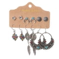 thumbnail image 1 of Pendientes Retro Turquesa Bohemios Para Mujer, Pendientes Étnicos, Joyería Vintage, Pendientes Colgantes Bohemios Para Fiestas, Vacaciones Y Uso Diario Scienceny AP006168-01, 1 of 5